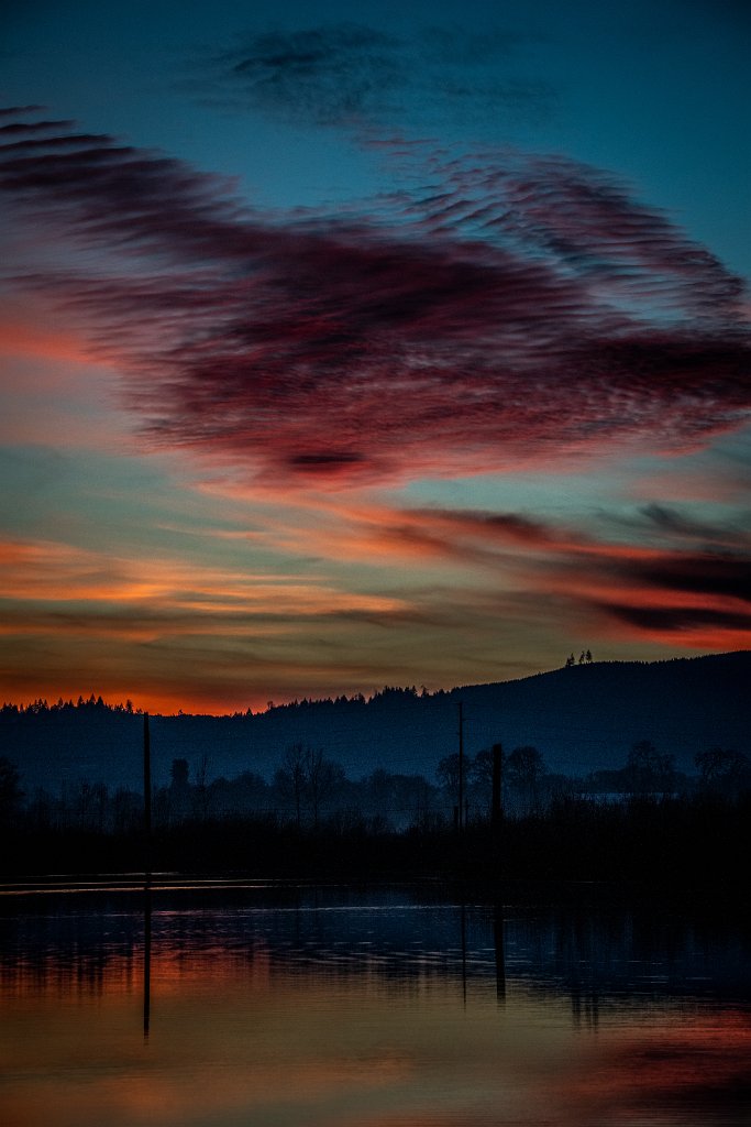 D85_4623.jpg - Sunset, Fernhill Wetlands